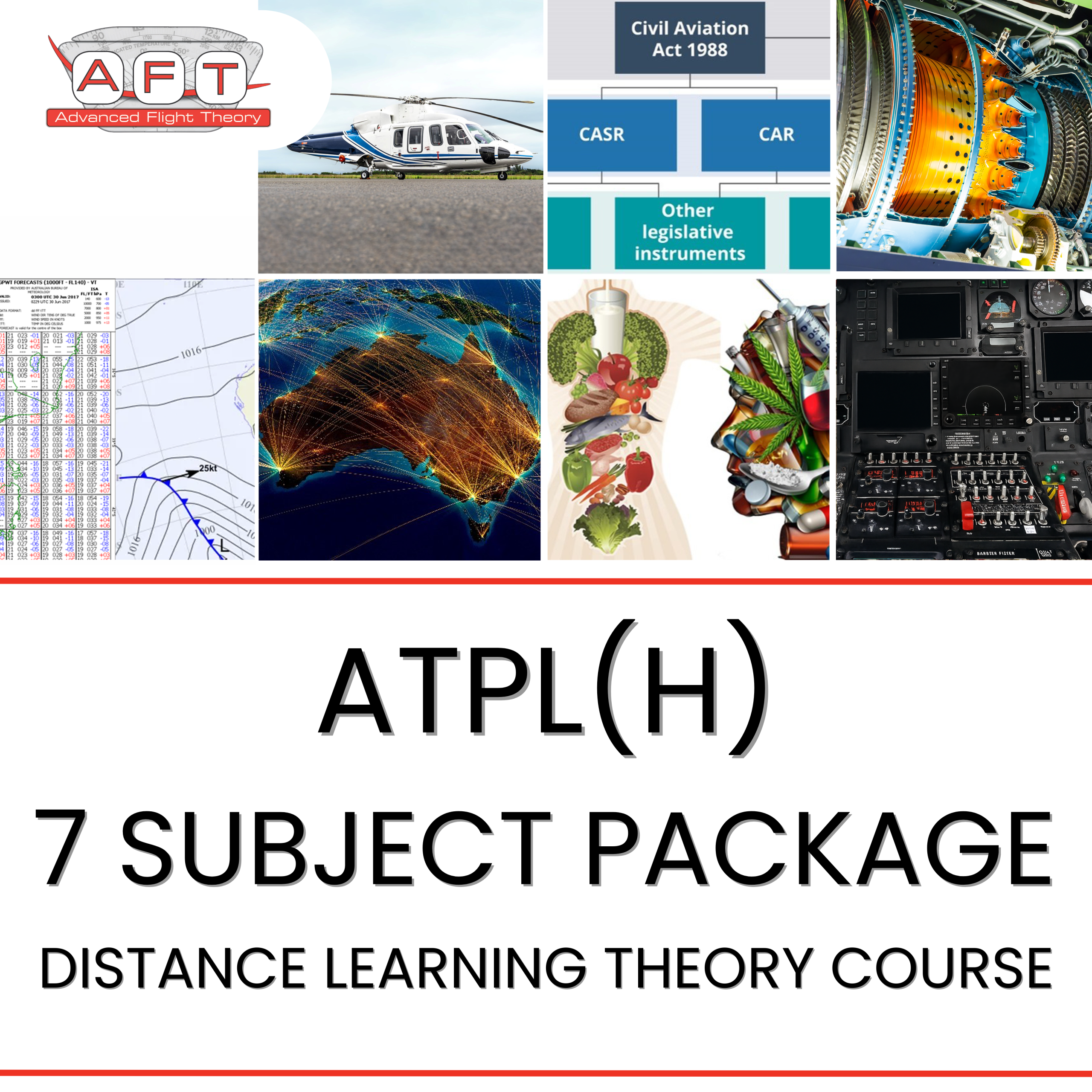 ATPL Helicopter Distance Learning Theory Course – 7 Subject Package