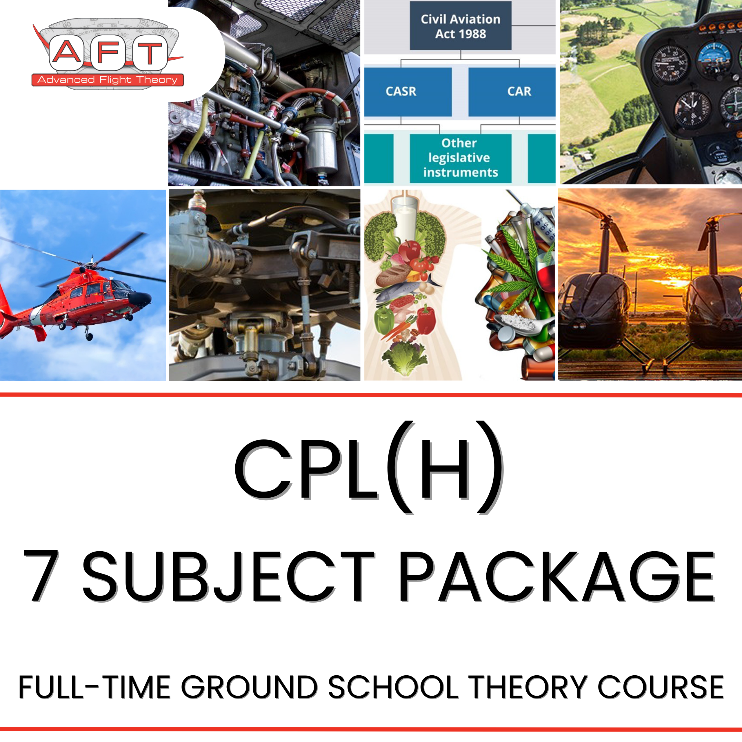 CPL(H) Discounted 7 Sub Full-Time Ground School Package $8890 (Deposit $400)