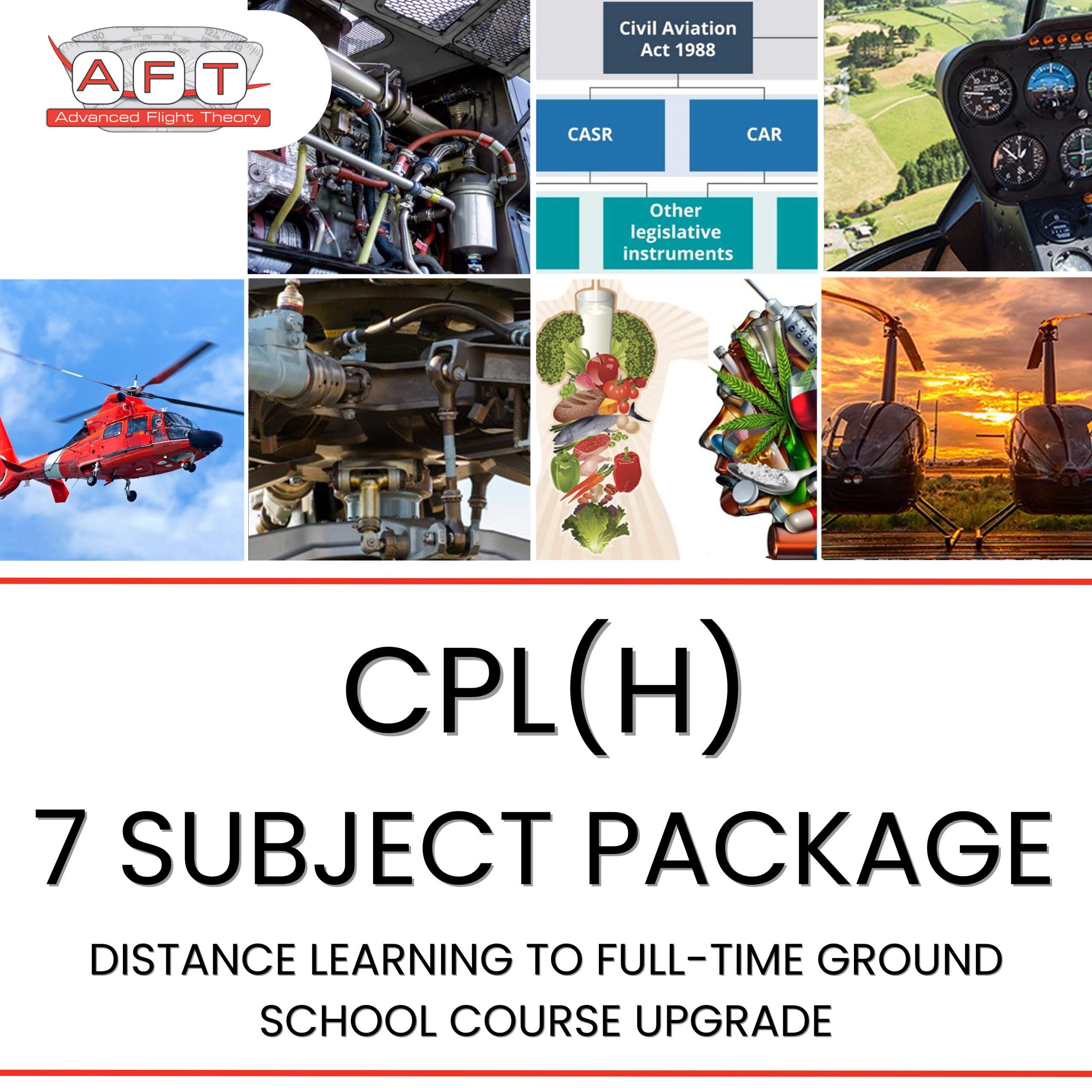 CPL(H) Distance Learning to Full-Time Ground School Upgrade – 7 Subjects $6250 (Deposit $400)